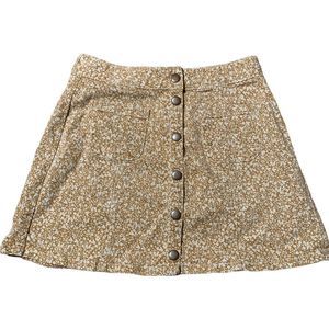 Kendall & Kylie x Pac Sun Floral Denim Mini Skirt, Floral Print, Size 27, Used